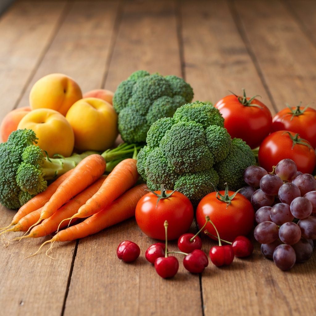 Frisches Gemüse und Obst